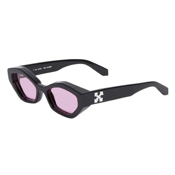 NEW OFF-WHITE SUNGLASSES BLACK PINK WOMEN EYEWEAR OFF-WHITE OERI144 HILO 1030